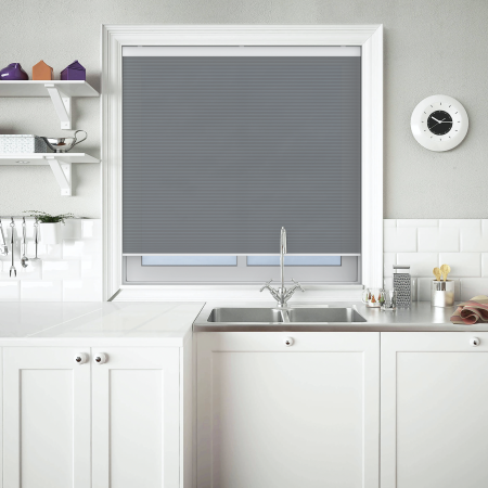 Velto Granite Cordless Honeycomb Pleated Blind Open