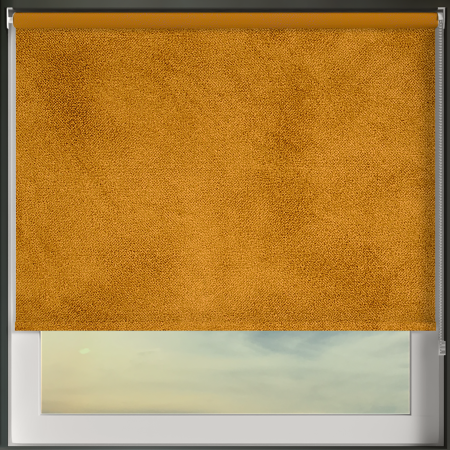 Velvet Mustard Roller Blinds Frame