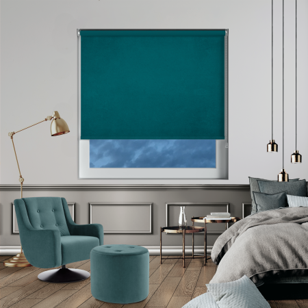 Velvet Peacock Roller Blinds