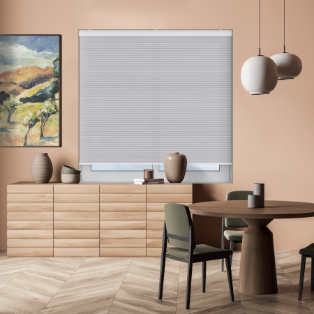 Vesso Silverscale Cordless Honeycomb Pleated Blind Open