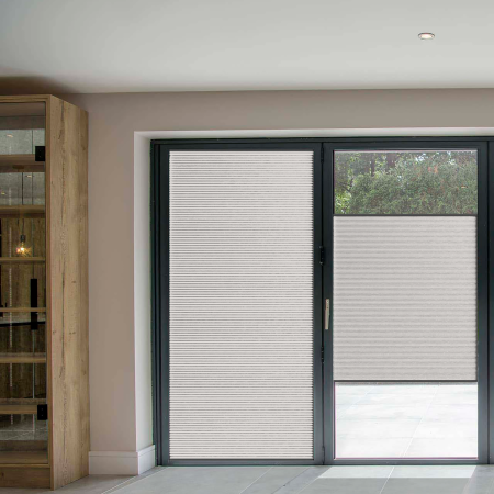 FITtoFRAME Vexia Blackout Oatmeal FITtoFRAME™ Pleated Honeycomb Blind Image 2