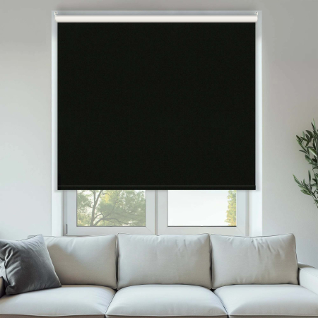 Vibe Blackout Black Cordless Roller Blinds