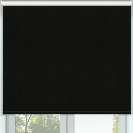 Vibe Blackout Black Cordless Roller Blinds Frame