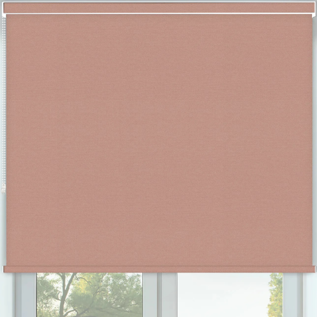 Vibe Blackout Blush Pelmet Roller Blinds Frame
