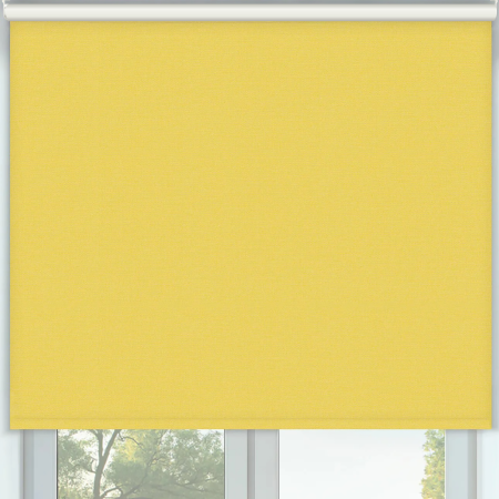 Vibe Blackout Lemon Cordless Roller Blinds Frame