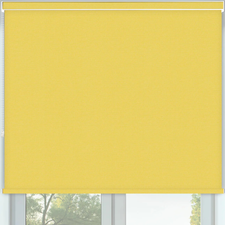 Vibe Blackout Lemon Pelmet Roller Blinds Frame