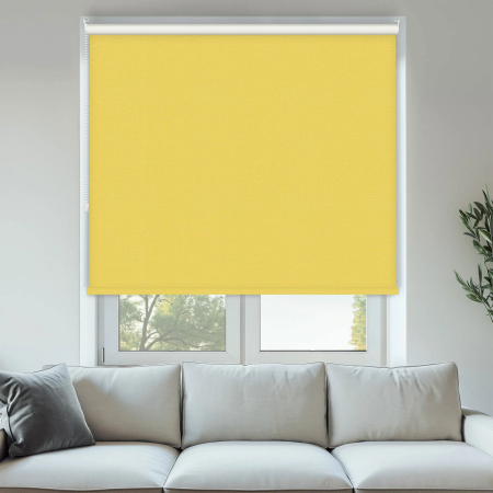 Vibe Blackout Lemon Roller Blinds