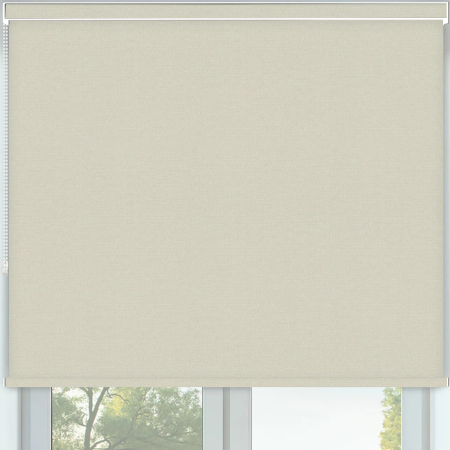 Vibe Blackout Linen Pelmet Roller Blinds Frame