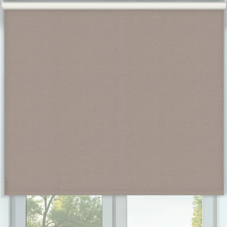 Vibe Blackout Mocha Cordless Roller Blinds Frame