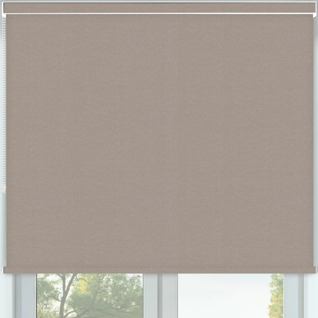 Vibe Blackout Mocha Pelmet Roller Blinds Frame