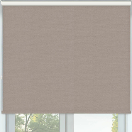 Vibe Blackout Mocha Roller Blinds Frame