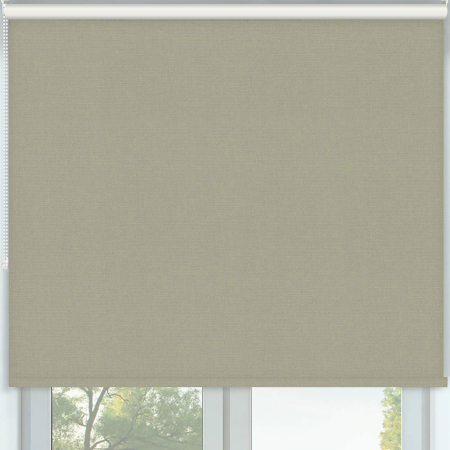 Vibe Blackout Oatmeal Roller Blinds Frame