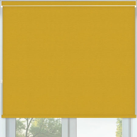 Vibe Blackout Saffron No Drill Roller Blinds Frame