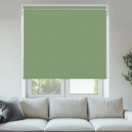Vibe Blackout Sage No Drill Roller Blinds