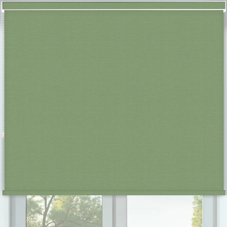 Vibe Blackout Sage Pelmet Roller Blinds Frame