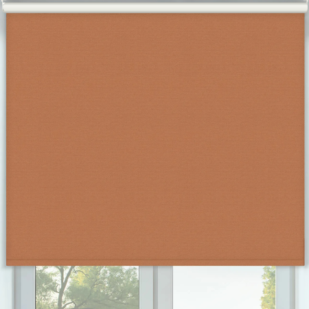 Vibe Blackout Terracotta Cordless Roller Blinds Frame
