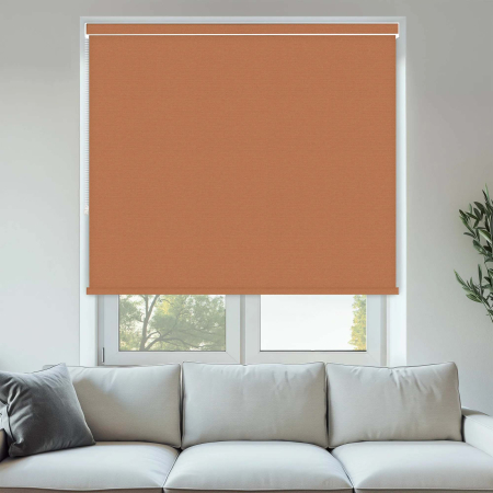 Vibe Blackout Terracotta No Drill Roller Blinds