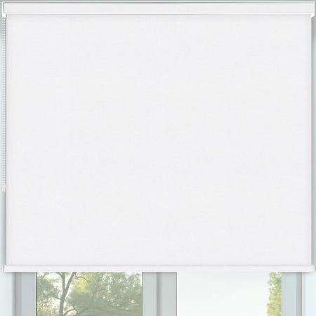 Vibe Blackout White No Drill Roller Blinds Frame