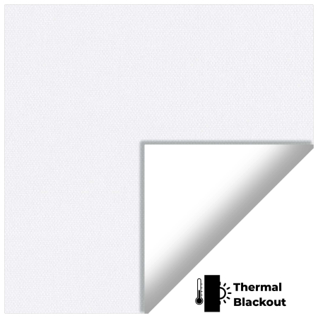 Vibe Blackout White Roller Blinds Scan