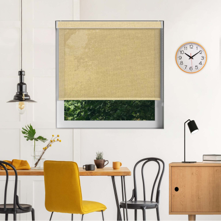Voile Cream Pelmet Roller Blinds