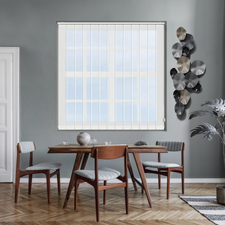 Voile White Vertical Blinds