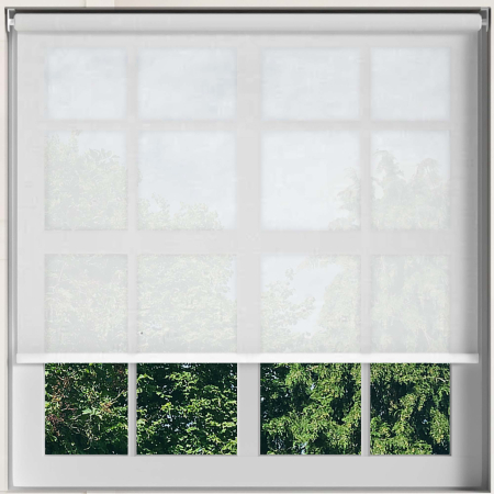 Voile White Cordless Roller Blinds Frame