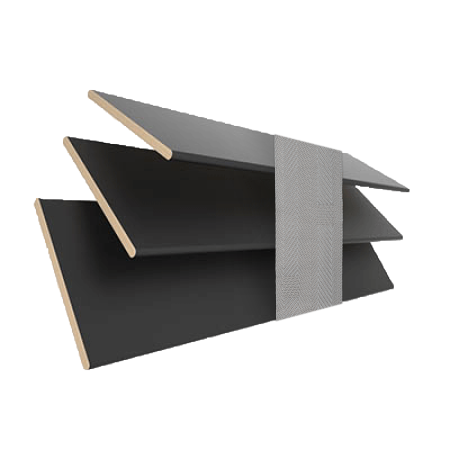 Volt with Shadow Tape Wood Venetian Blinds 3 Slats