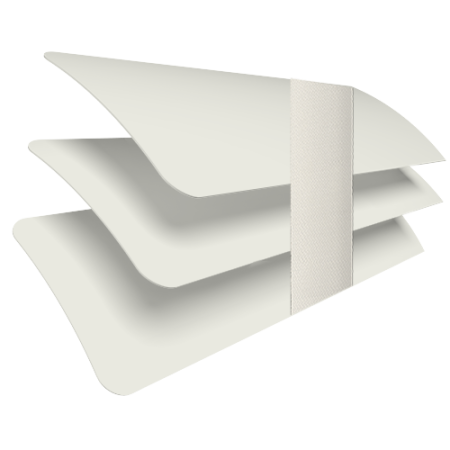 Warm Almond with Duck Tape Venetian Blinds Slats