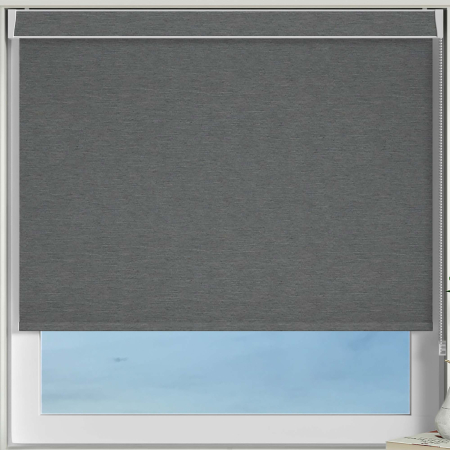 Weave Blackout Charcoal No Drill Blinds Frame