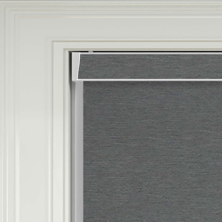 Weave Blackout Charcoal Pelmet Roller Blinds Product Detail