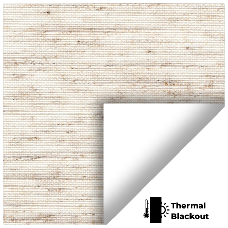 Weave Blackout Cream Roller Blinds Scan