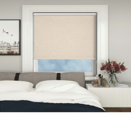 Weave Blackout Cream Roller Blinds