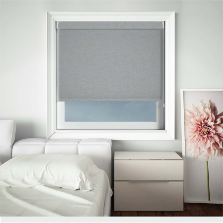 Weave Blackout Steel Pelmet Roller Blinds