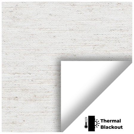 Weave Blackout White Pelmet Roller Blinds Scan