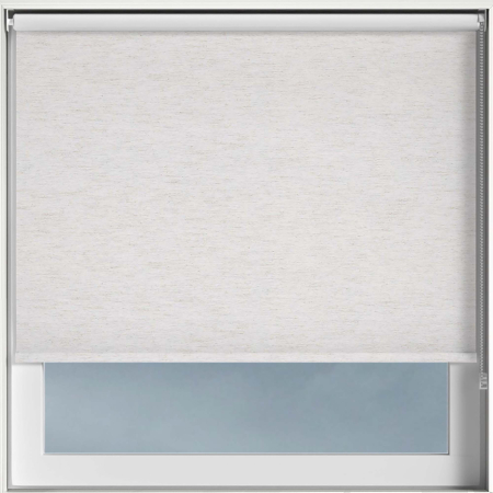 Weave Blackout White Roller Blinds Frame