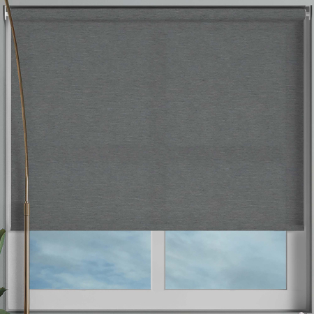 Weave Charcoal Cordless Roller Blinds Frame