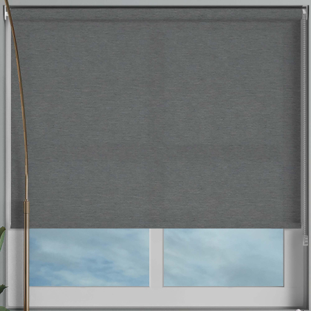 Weave Charcoal Roller Blinds Frame