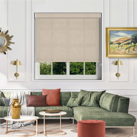 Weave Flax Pelmet Roller Blinds