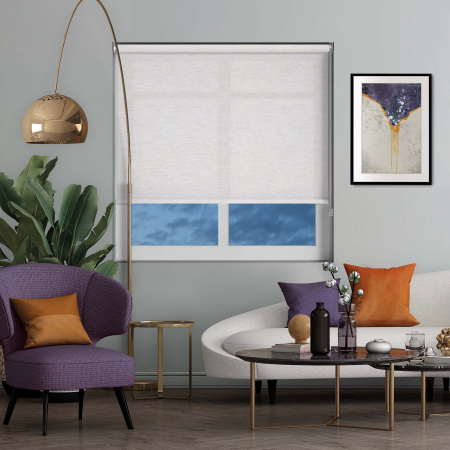 Weave Moonstone Roller Blinds