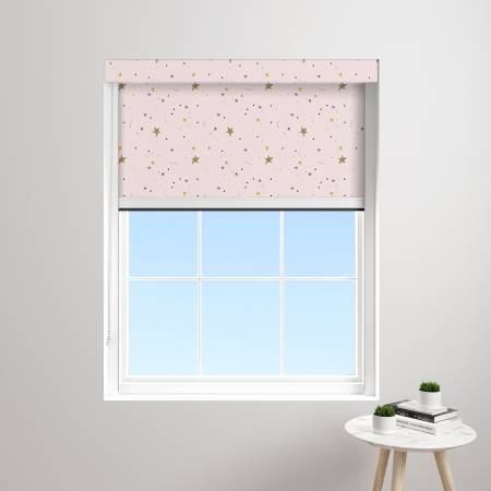 Whimsical Spark Rose XL Bloc Blinds Cassette Blinds Inside Fit Close Up