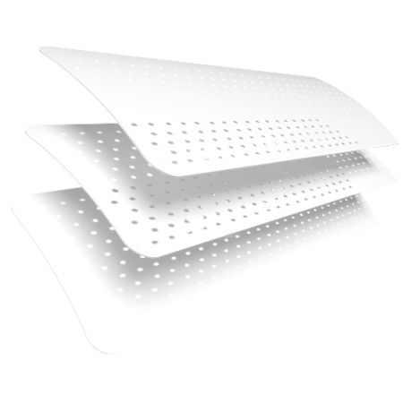 White Perforated Venetian Blinds Scan