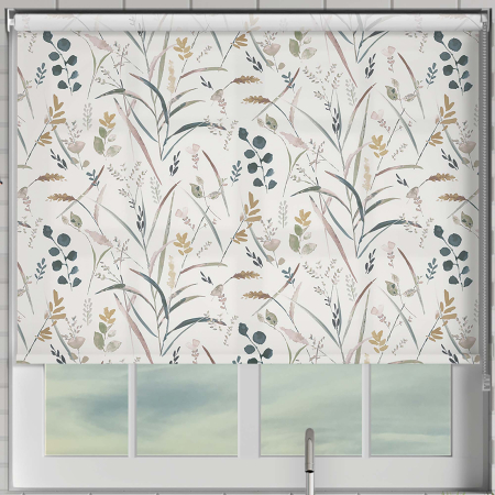 Wildflower Autumn Roller Blinds Frame