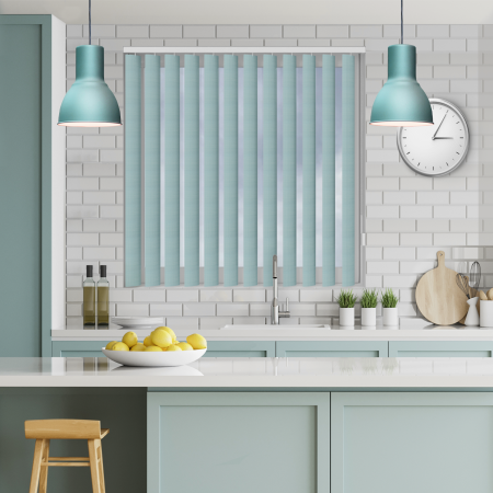 Zevo Jade Rigid PVC Replacement Vertical Blind Slats Open