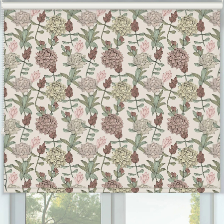 Zinnia Blush Roller Blinds Frame