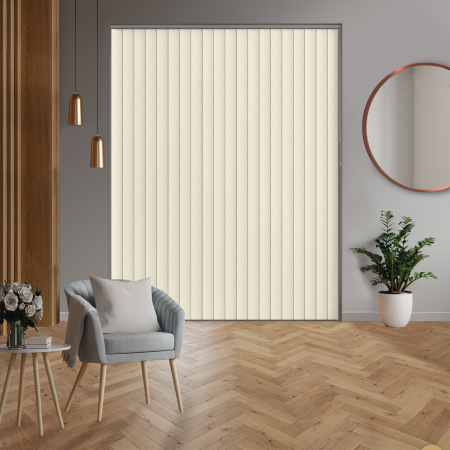 Zoe Cream Rigid PVC Vertical Blinds