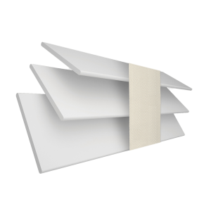 Alina Faux Wood with Vanilla Tape Wood Venetian Blinds 3 Slats