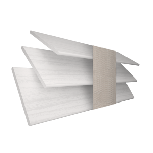 Arctic Oak Wood Grain Faux Wood with Mist Tape Wood Venetian Blinds 3 Slats