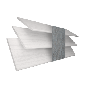 Arctic Oak Wood Grain Faux Wood with Steel Tape Wood Venetian Blinds 3 Slats