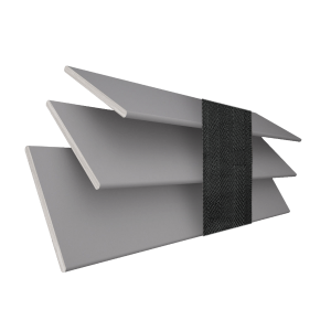 Ash with Smoke Tape Wood Venetian Blinds 3 Slats