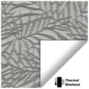 Aura Charcoal Blackout Roller Blinds Scan